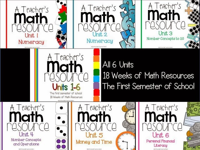 http://www.teacherspayteachers.com/Product/A-Teachers-Math-Resource-Units-1-6-18-Weeks-First-Semester-749602