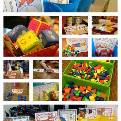 Math Centers on Day 6!