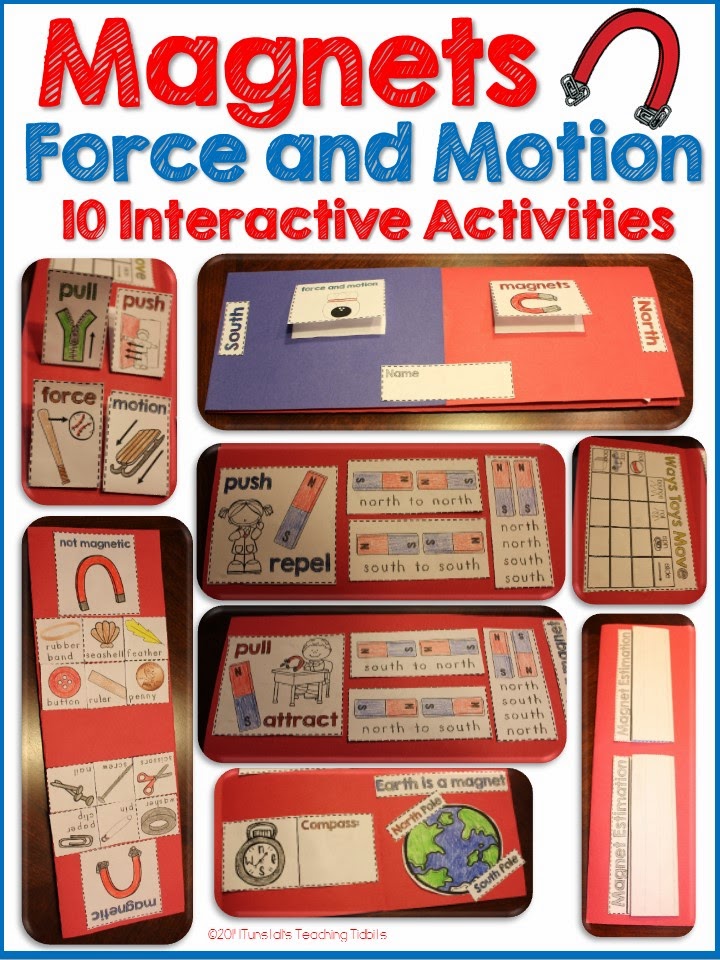 http://www.teacherspayteachers.com/Product/Magnets-and-Force-and-Motion-Interactive-Activities-1583975