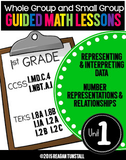 https://www.teacherspayteachers.com/Product/Guided-Math-Lessons-First-Grade-Unit-1-1931638