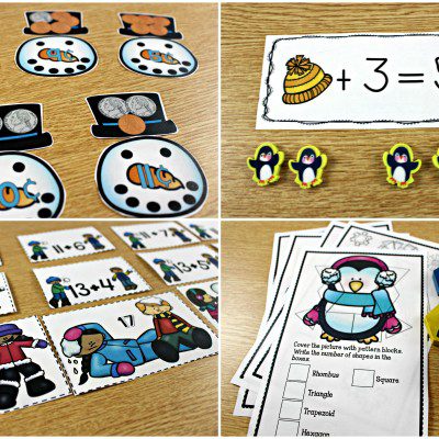 January Math Centers, Journals, and Printables
