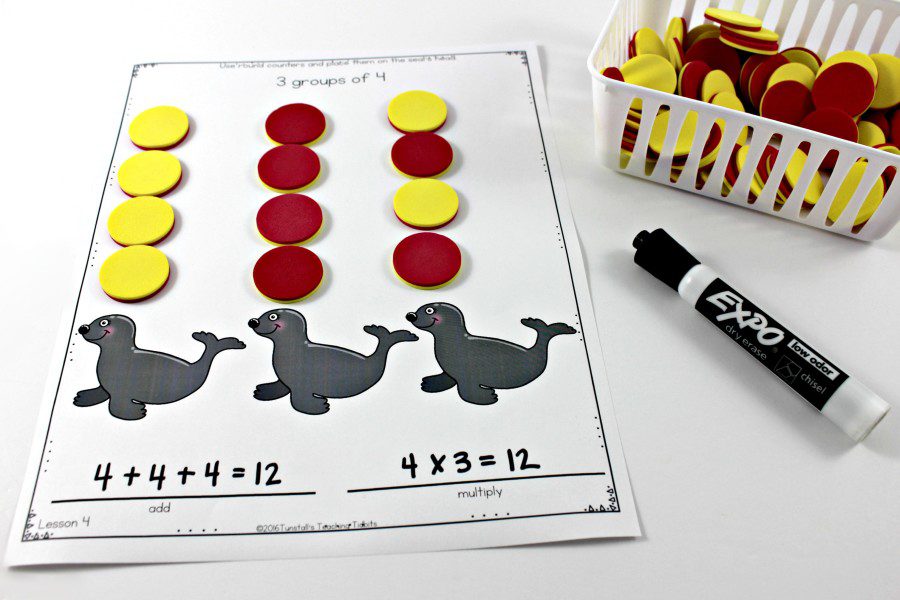 multiplication and division situations second grade
