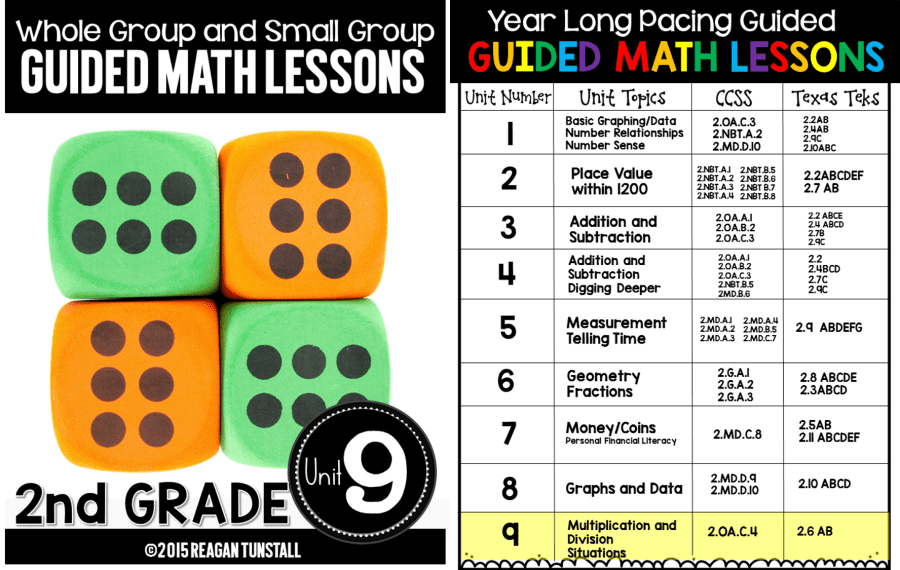 multiplication and division situations second grade