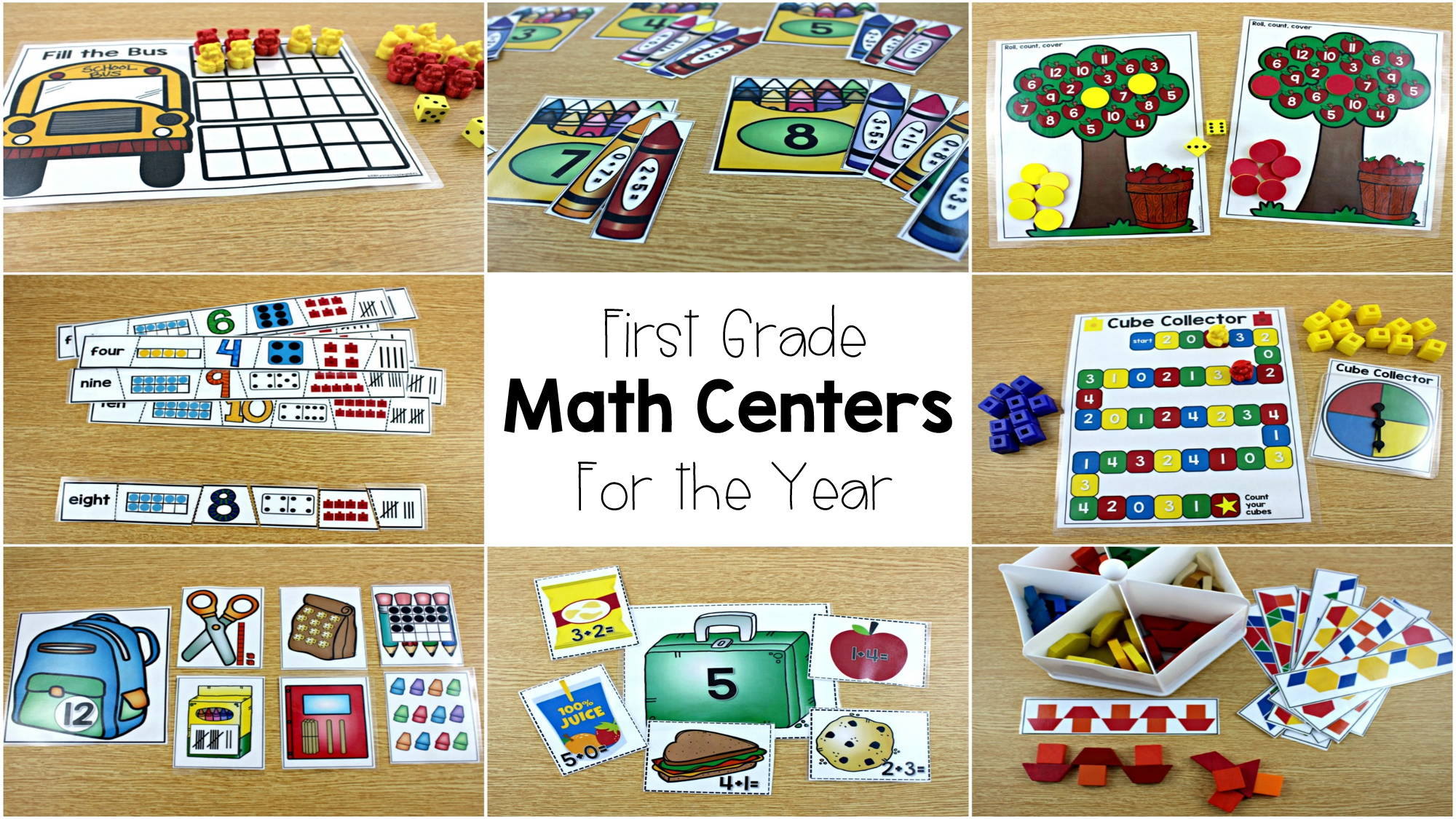Math Centers For First Grade - Tunstall's Teaching Tidbits