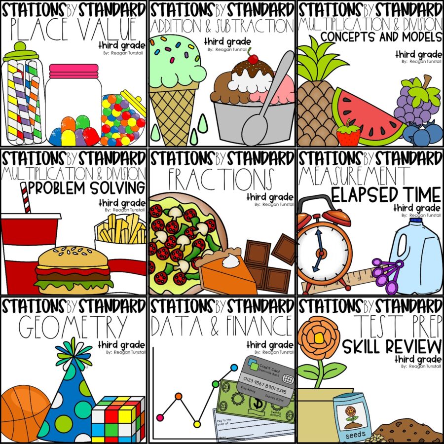 Number Sense Workstations K-2 and 3rd - Tunstall's Teaching Tidbits