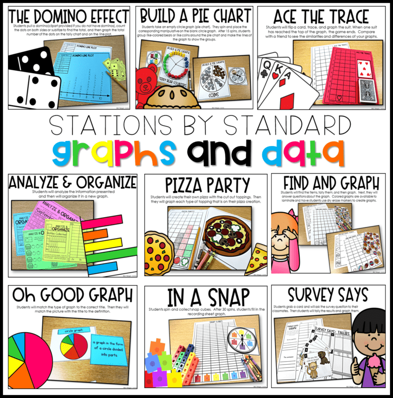 Graphs And Data Work Stations Tunstalls Teaching Tidbits - 