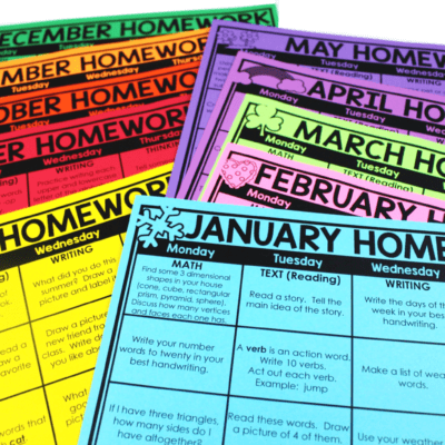 Sending Homework Calendars to Students