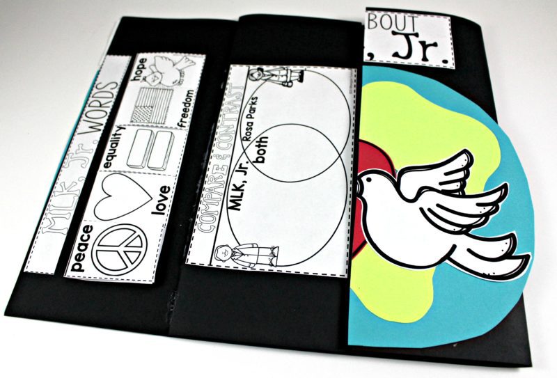 MLK Jr. activities in a keepsake craft book. Martin Luther King Jr interactive printables and craft activities. Combine your favorite read alouds and videos about Martin Luther King Jr to create meaningful lessons with your class. 