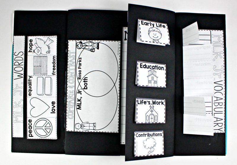 MLK Jr. activities in a keepsake craft book. Martin Luther King Jr interactive printables and craft activities. Combine your favorite read alouds and videos about Martin Luther King Jr to create meaningful lessons with your class. 