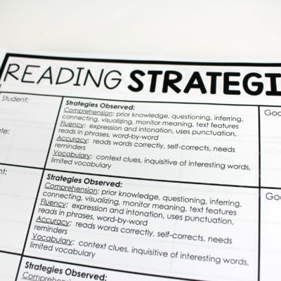 Guided Reading Teacher Binder