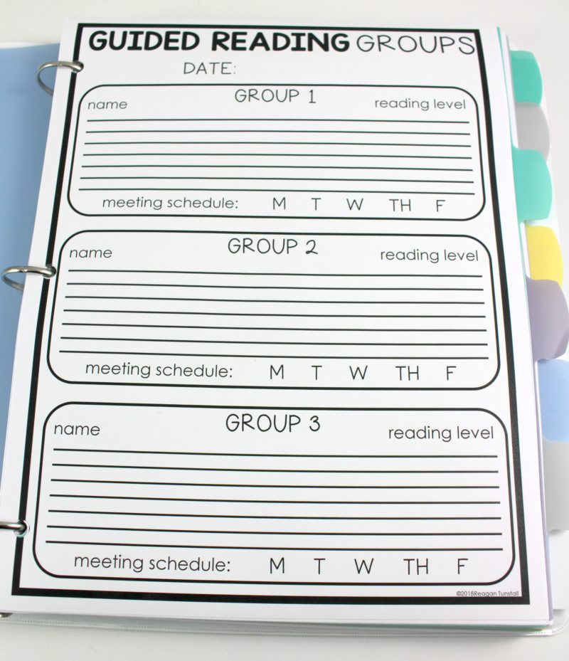 Take notes during small group reading with this Guided Reading Teacher Binder. Great for RTI documentation, RTI forms, RTI organization, guided reading forms, guided reading documentation, lesson planning, managing groups, and observational note-taking! To learn more about "Let's Celebrate Reading" at www.tunstallsteachingtidbits.com