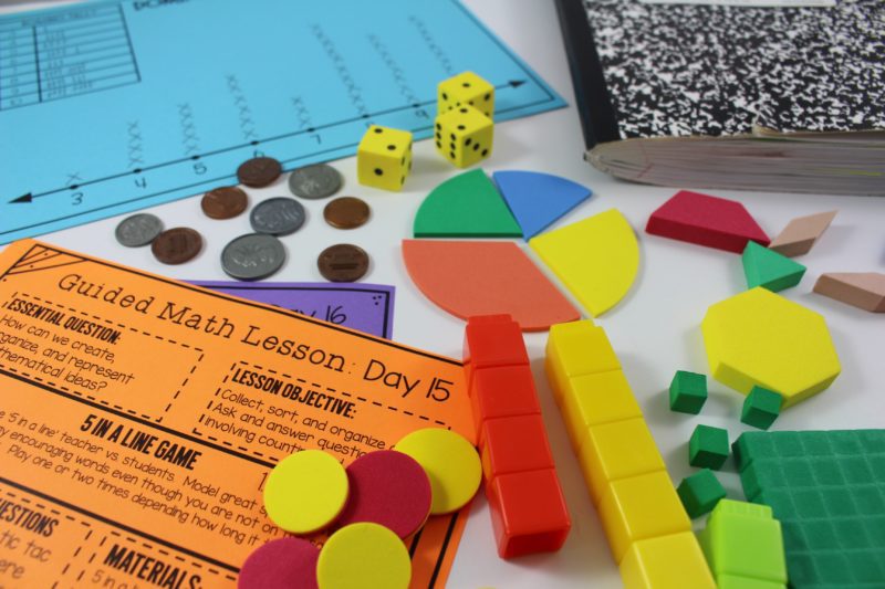 Guided Math Resources for kindergarten, first grade, second grade, third grade, and fourth grade. Take the confusion out of planning the perfect guided math schedule. Read about the components of guided math and which resources to use for each component. To learn more about “Guided Math Resources”, visit www.tunstallsteachingtidbits.com