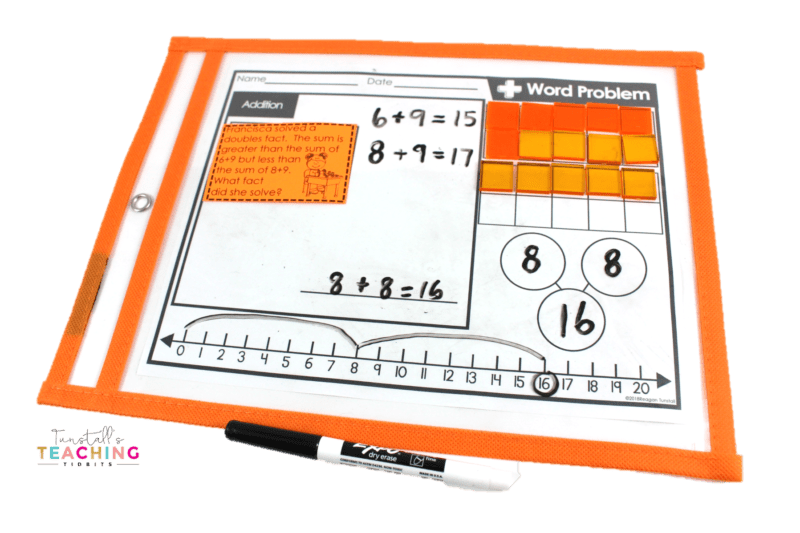 Teaching students to use math strategies made easy. Ideas and visuals for kindergarten, first grade, and second grade. Strategies cards, math warm-ups, word problems, math tools all work together to help make using strategies easy for students. 