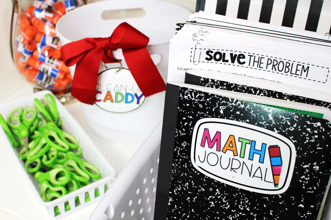 Getting started with math journals. Practice setting expectations. Learn to cut fold and glue. Set goals and make math journals go from dependent to independent! Free tabs, labels, and practice. K-4. 