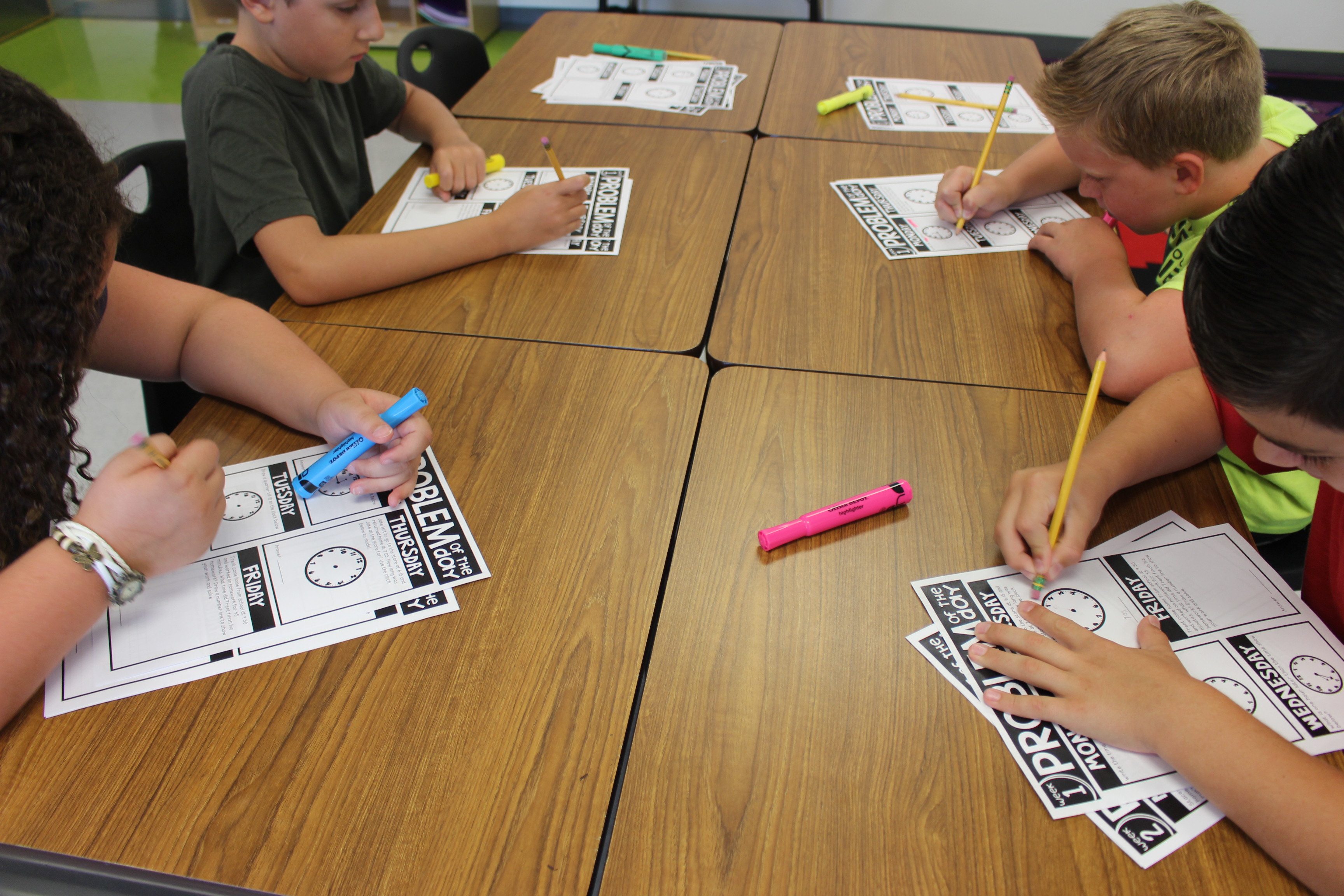 guided math problem of the day upper elementary 