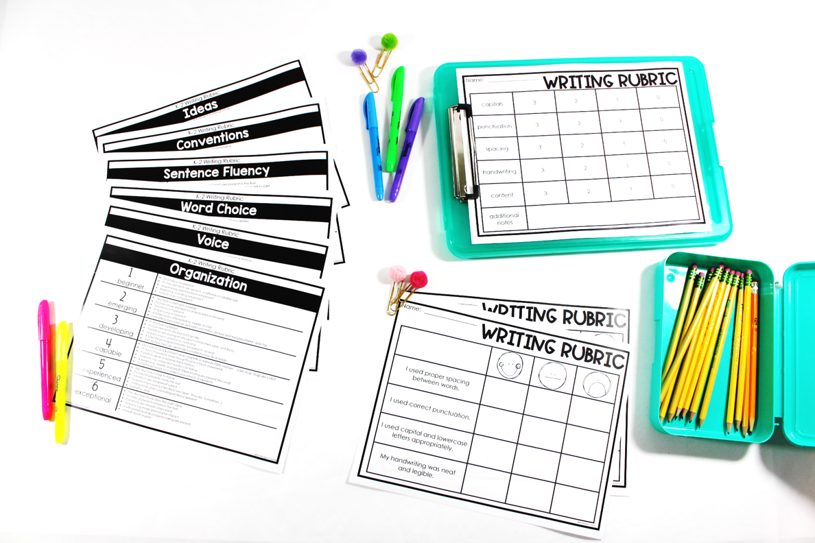 writing station rubrics