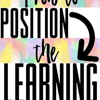 Position the Learning for Impact