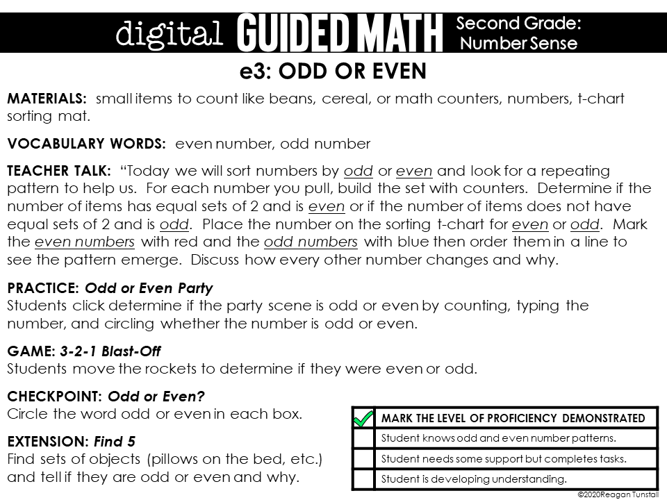 digital guided math distance learning second grade