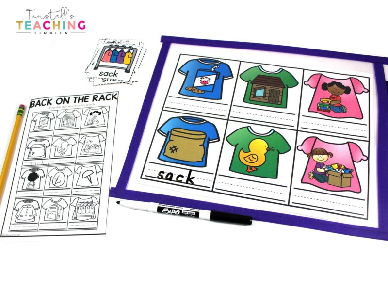 ELA English Language Arts Phonics Write and Wipe