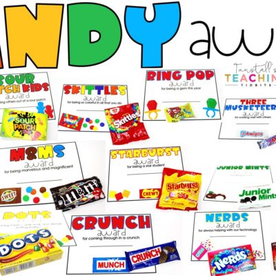Editable Candy Awards