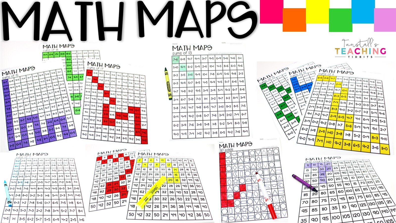 Math Maps Fluency Builders - Tunstall's Teaching Tidbits