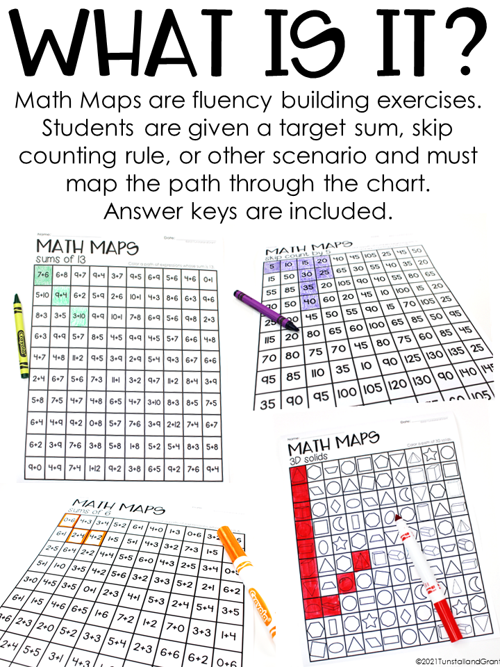 Math Maps Fluency Builders