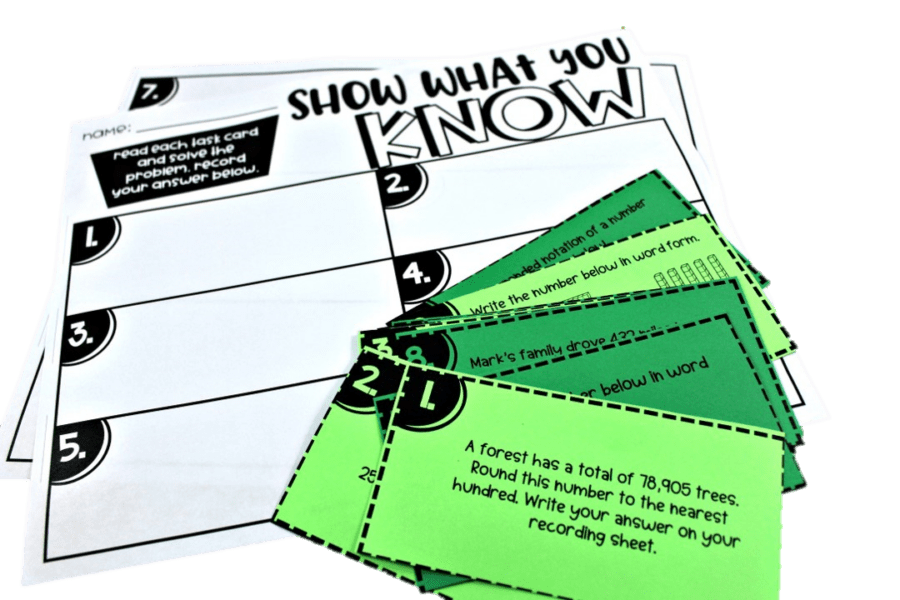 place value resource round up