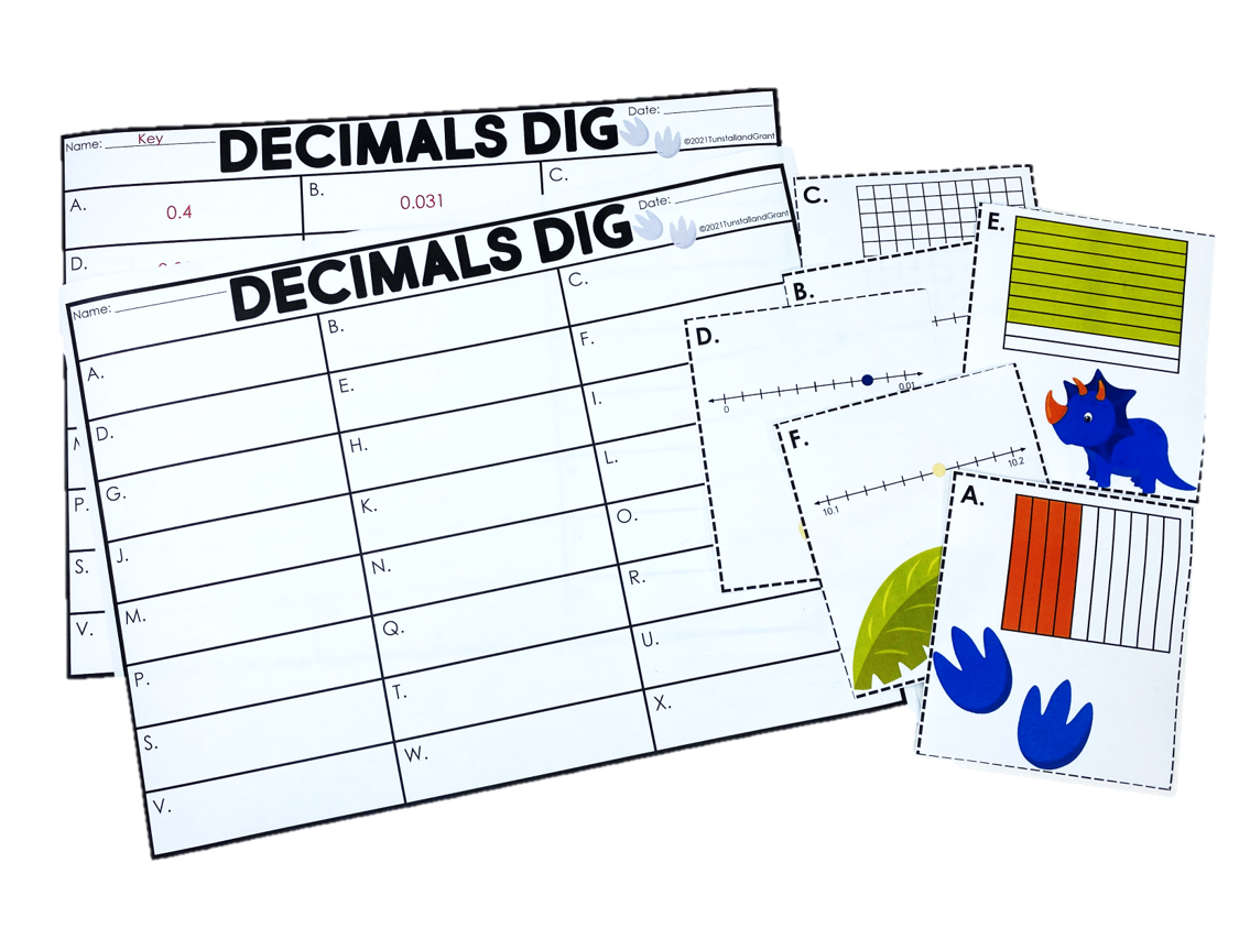 5th Grade Decimals Centers