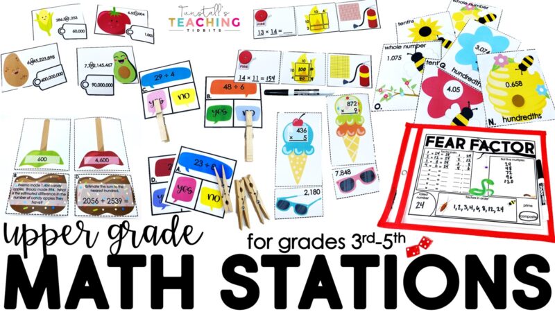 Resources for math workstations K-5