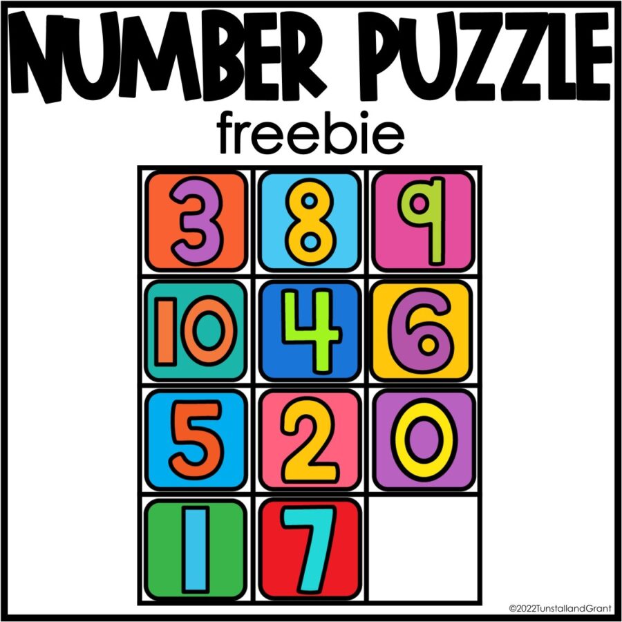 Number Puzzle Freebie