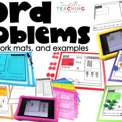 Word Problems Strategies and Work Mats