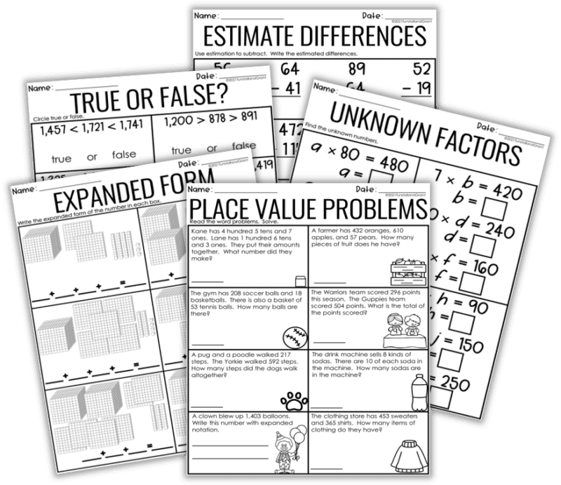 Standard Practice Skill Pages Tunstall's Teaching Tidbits