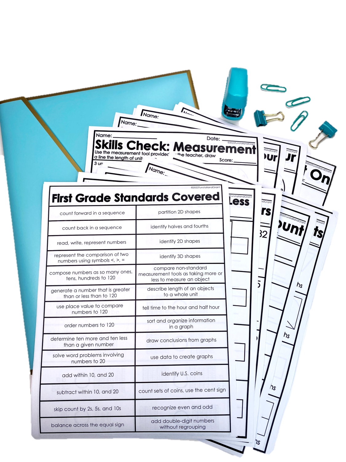 Skill Check First Grade Math Assessments