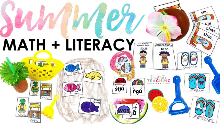 Summer Themed Math + Literacy