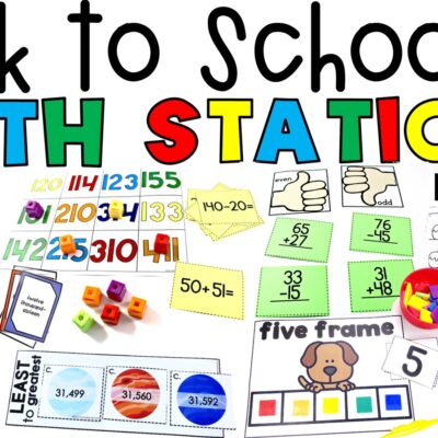 Math Workstations for Back to School