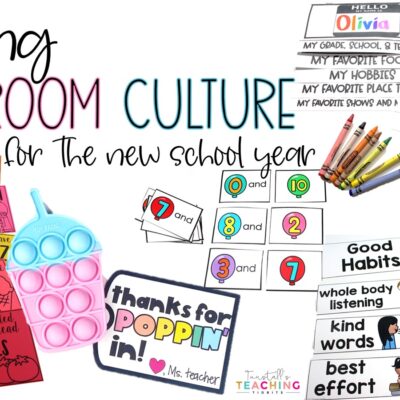 Creating Classroom Culture for the New School Year