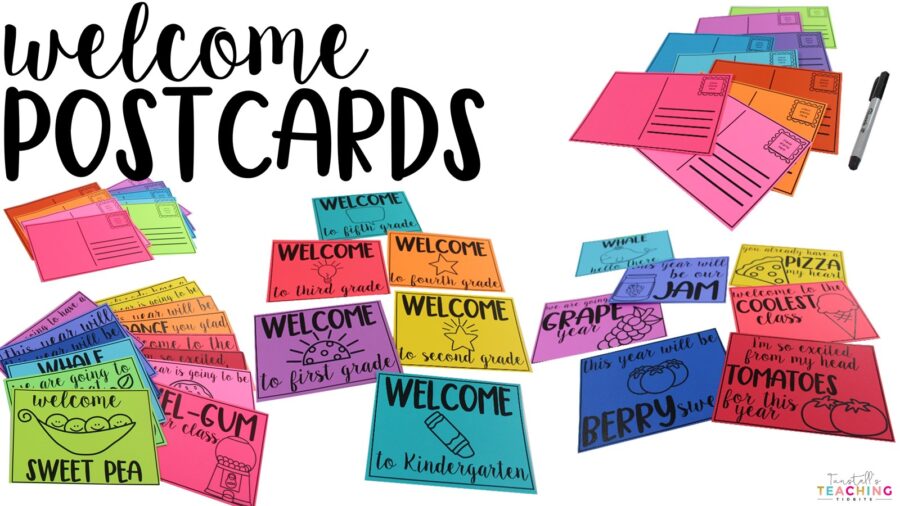 welcome postcards
