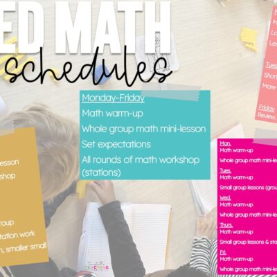 Guided Math Schedules